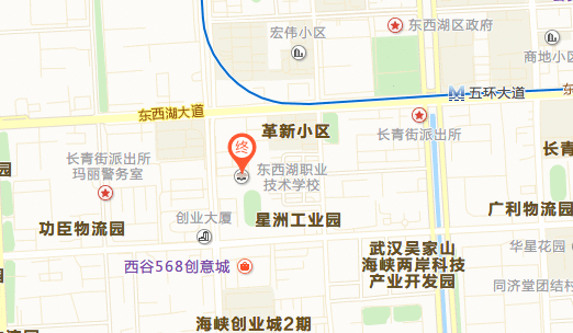 武汉市东西湖职业技术学校位置地图