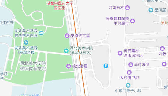 湖北美术学院附属中专部位置地图