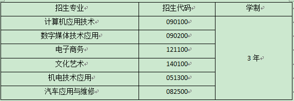 隆回华星职业技术学校招生专业