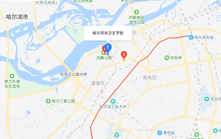 哈尔滨市卫生学校地址、校园在哪里