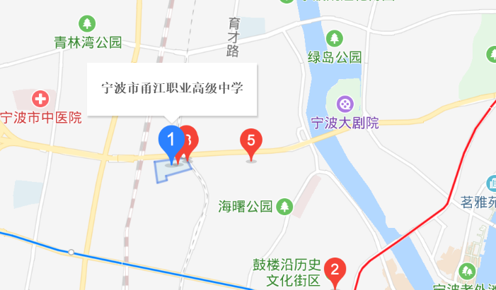 宁波市甬江职业高级中学地址、校园在哪里