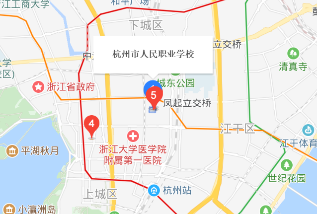 杭州市人民职业学校地址、校园在哪里
